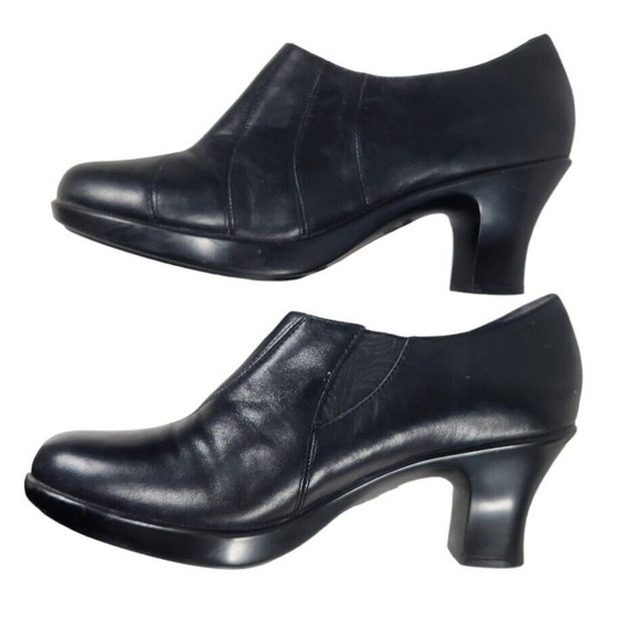 Dansko Women's Black Leather Heels, Size 8.5 (EU 39) - Picture 3 of 9